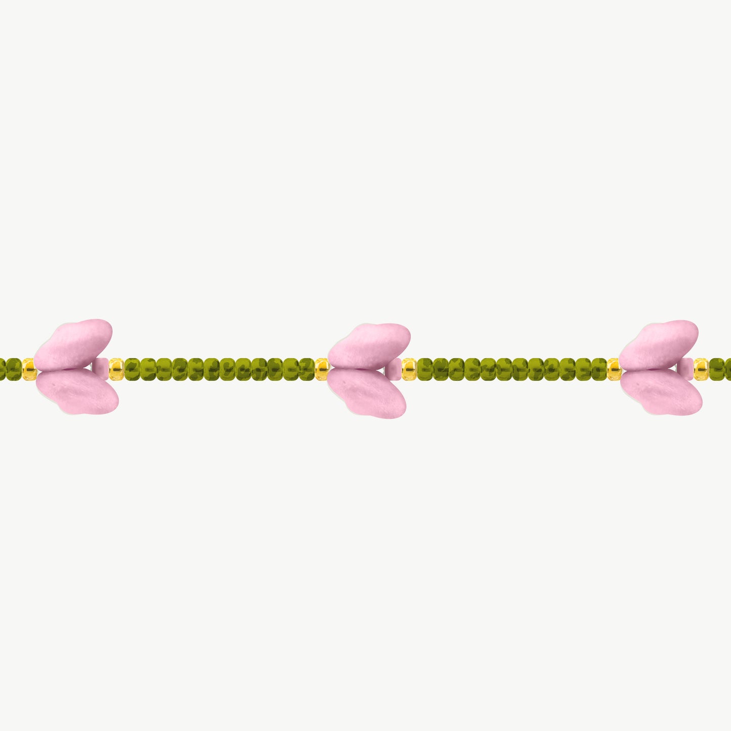 Bracciale tulipani rosa
