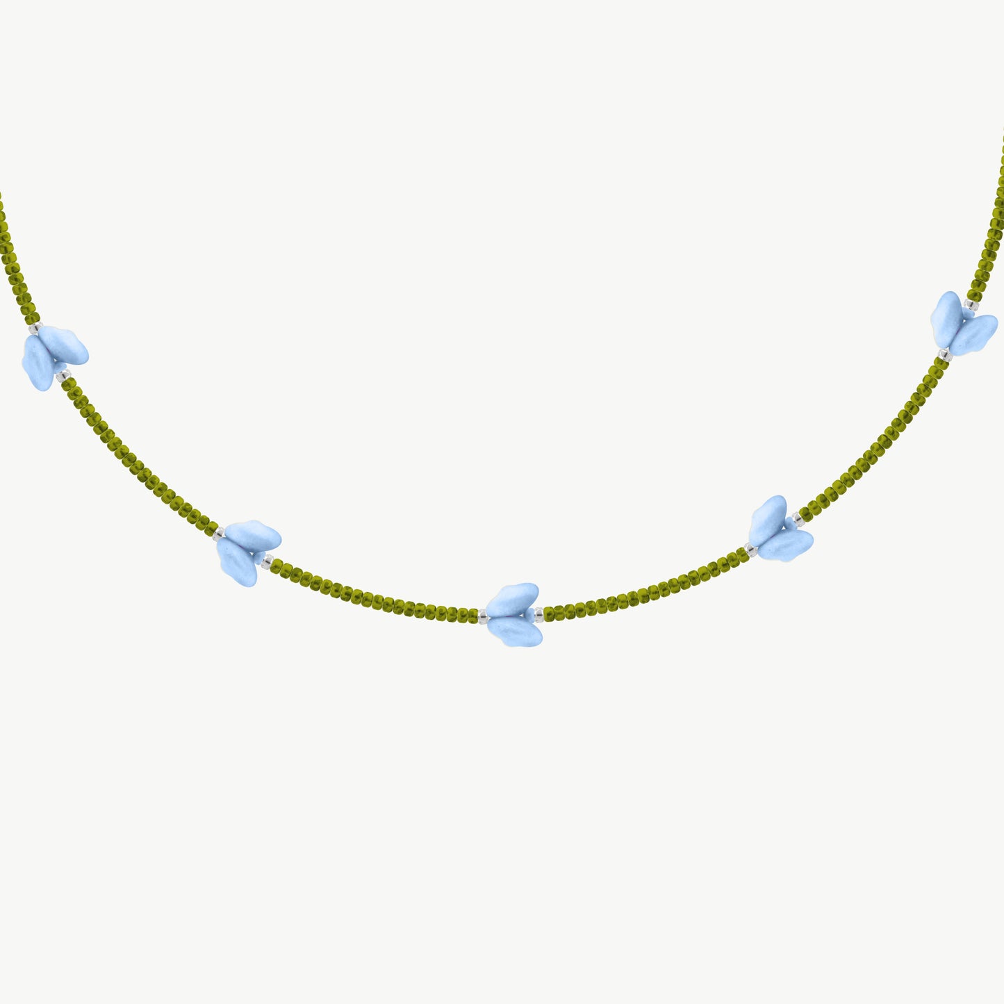 Collana tulipani celesti