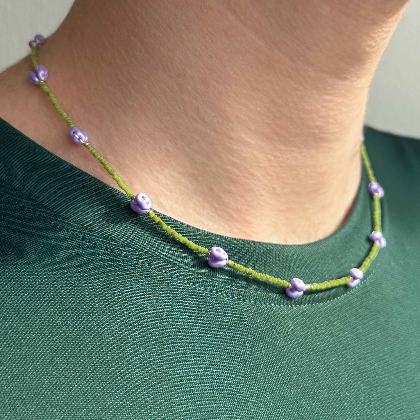 Collana tulipani lilla