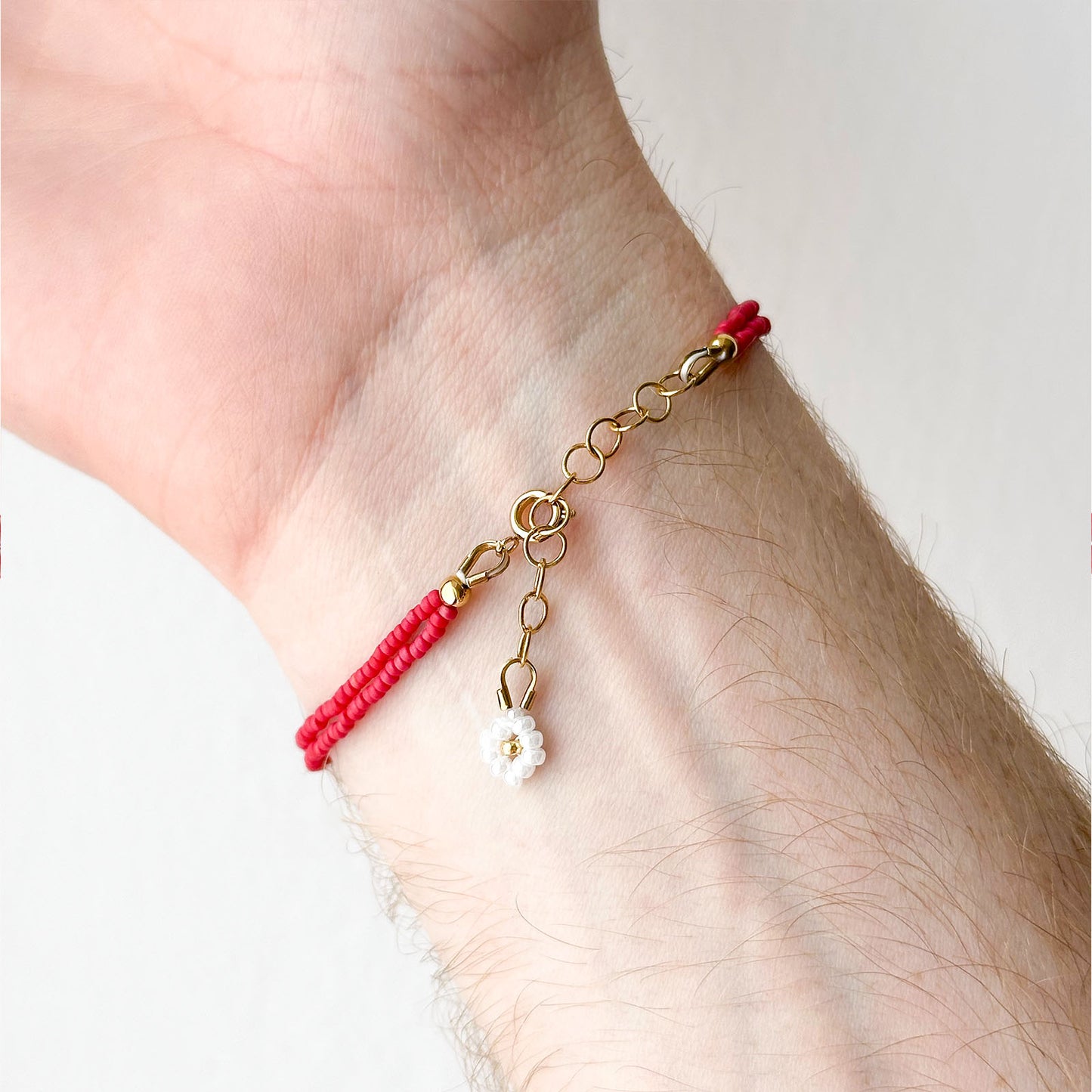 Bracciale nodo rosso