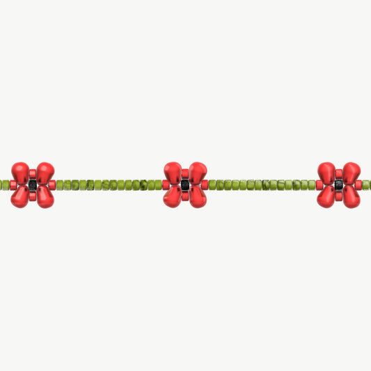 Bracciale papaveri