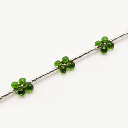 Bracciale quadrifogli argento