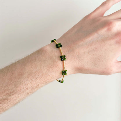 Bracciale quadrifogli oro