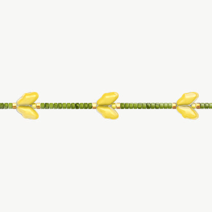 Bracciale tulipani gialli