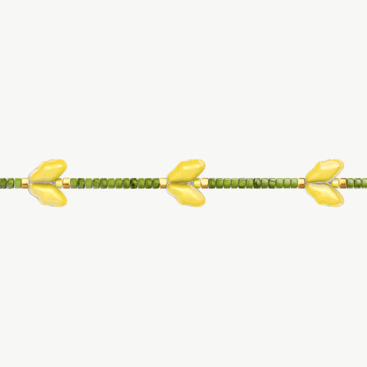 Bracciale tulipani gialli