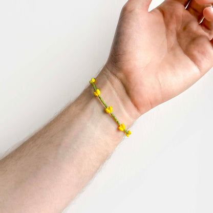 Bracciale tulipani gialli