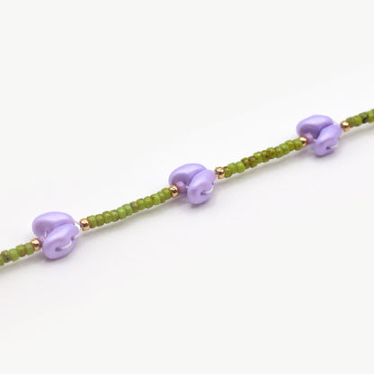 Bracciale tulipani lilla