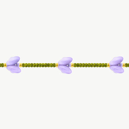 Bracciale tulipani lilla