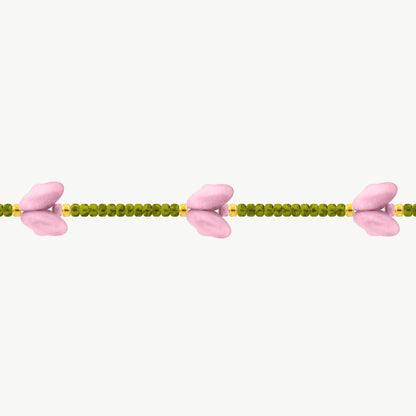 Bracciale tulipani rosa