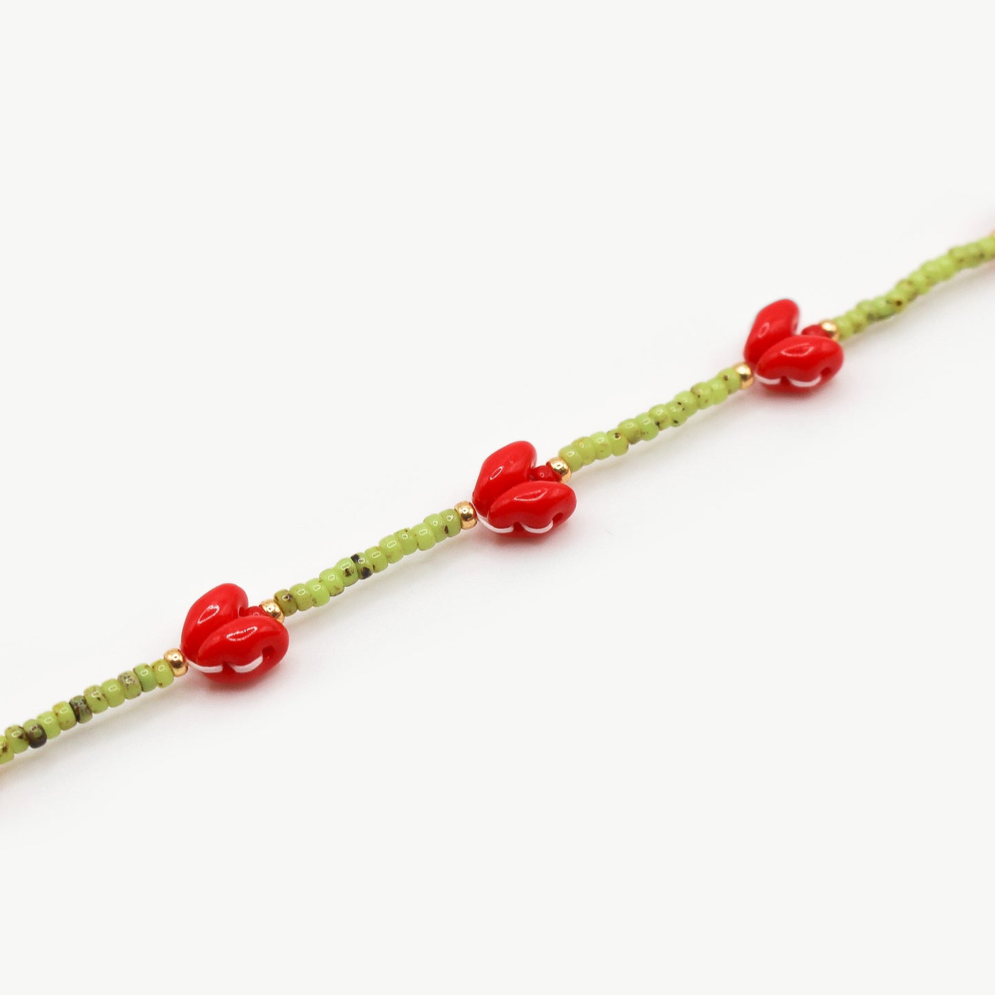 Bracciale tulipani rossi
