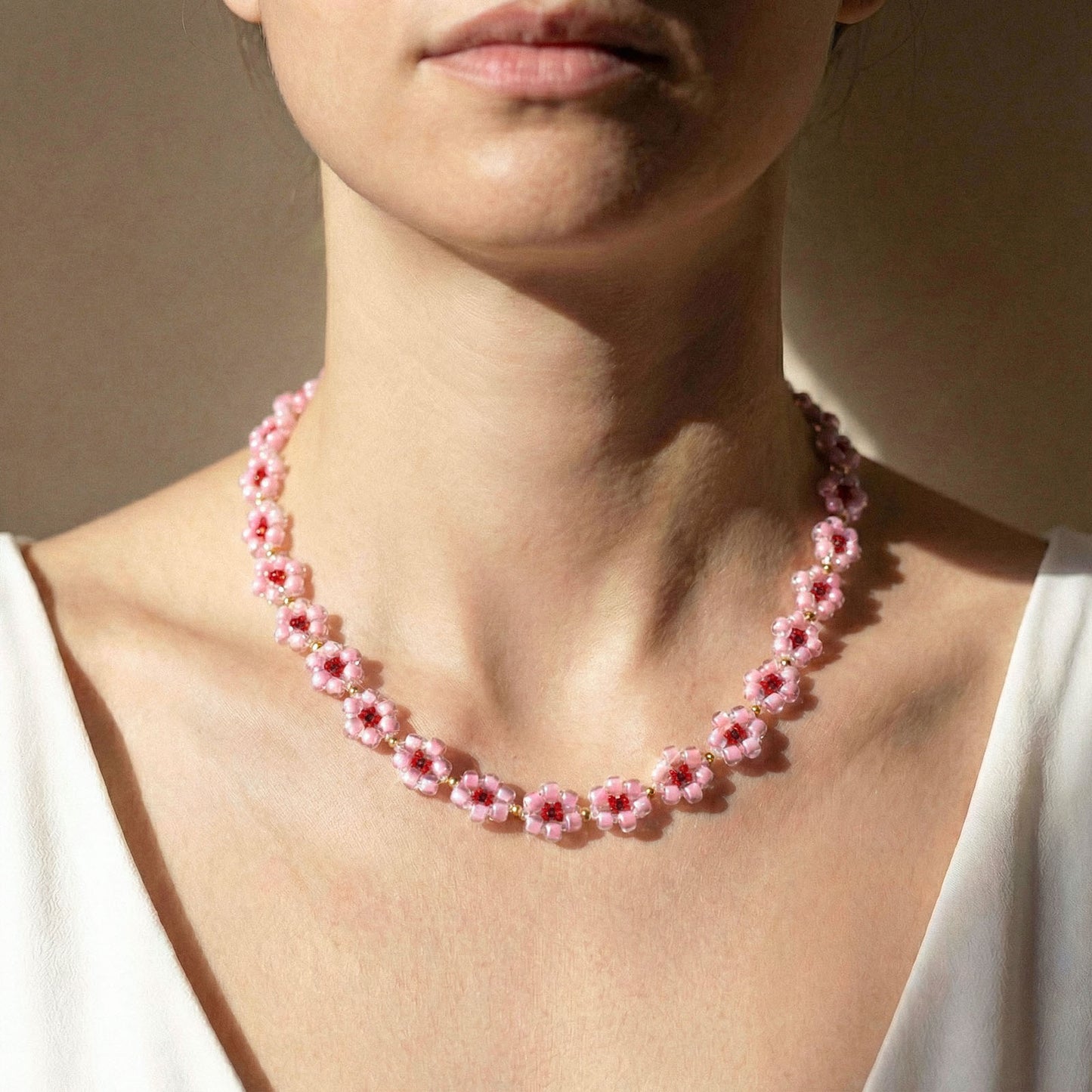 Collana Eden con fiori di ciliegio