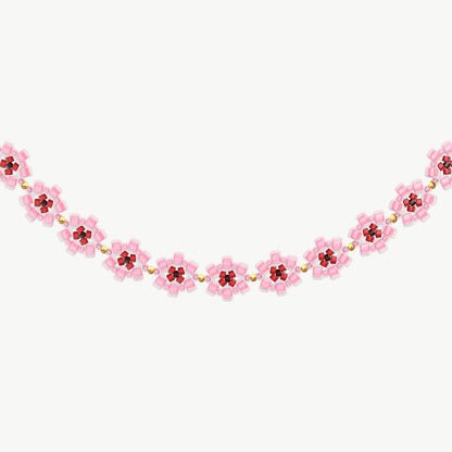 Collana Eden con fiori di ciliegio