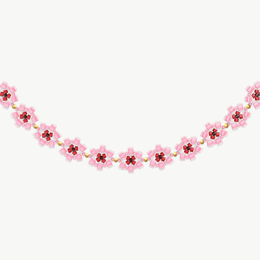 Collana Eden con fiori di ciliegio