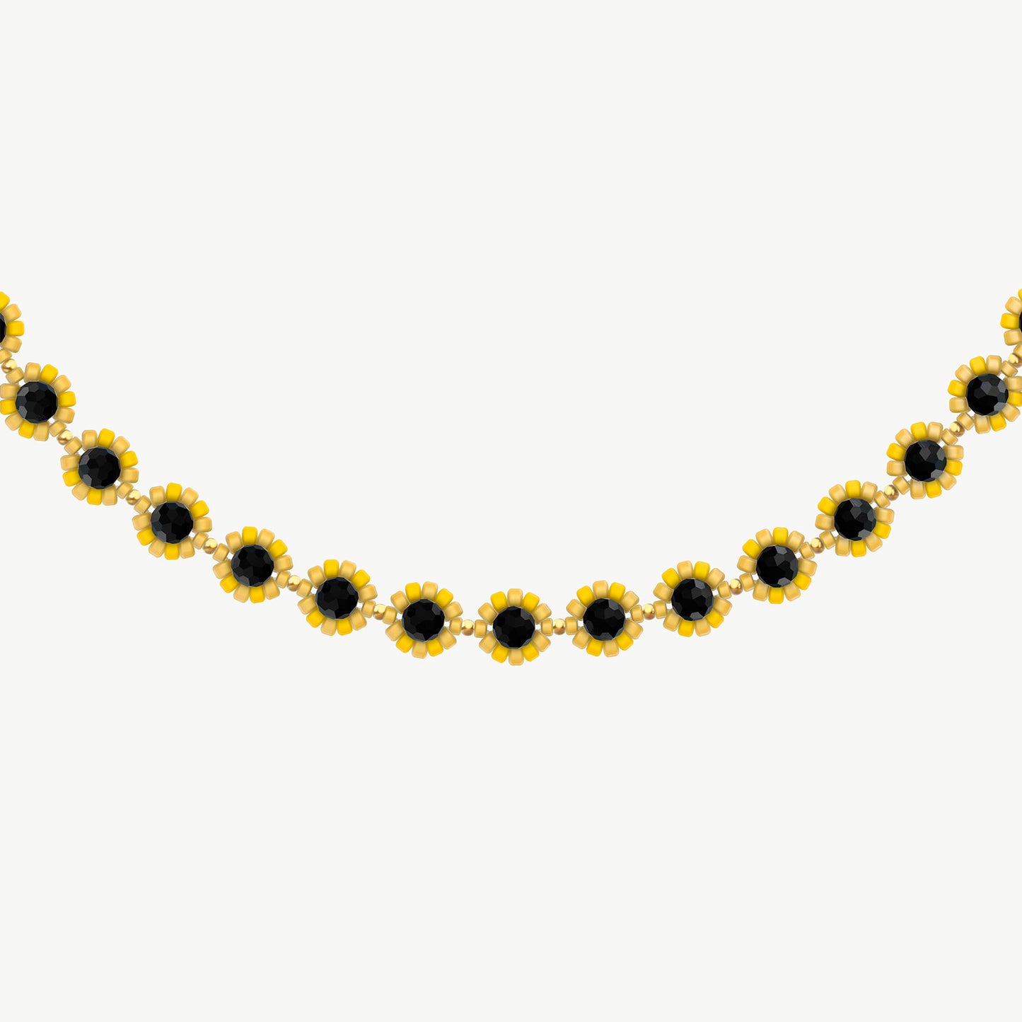 Collana Eden con girasoli