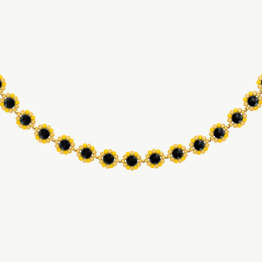 Collana Eden con girasoli