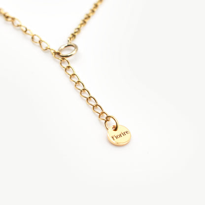Collana oro con margherite arcobaleno