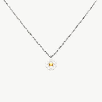 Collana argento con pendente margherita