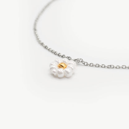 Collana argento con pendente margherita