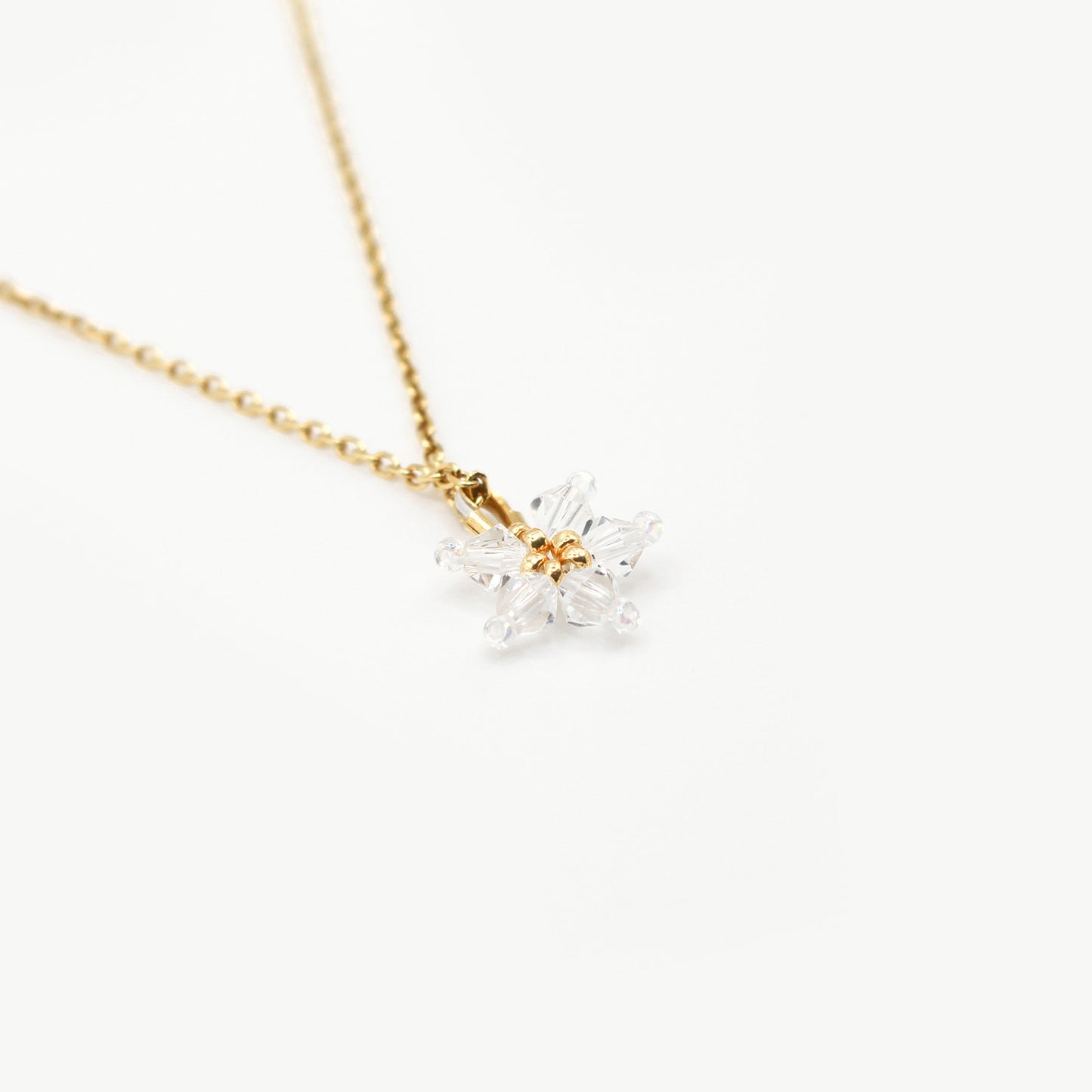 Collana pendente stella alpina