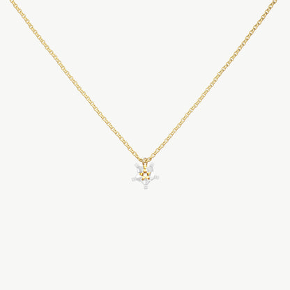 Collana pendente stella alpina