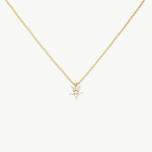 Collana pendente stella alpina