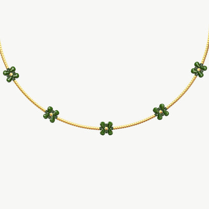 Collana quadrifogli oro