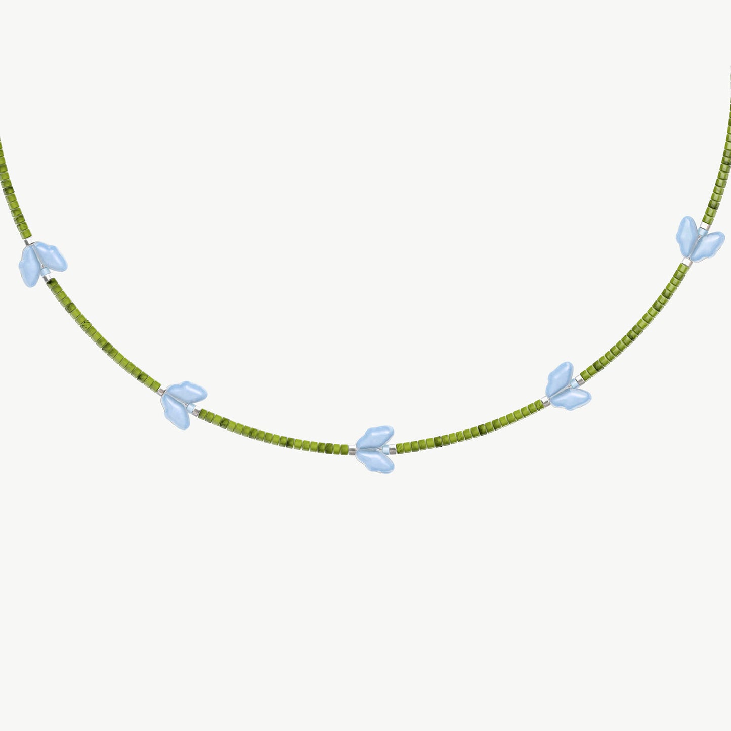 Collana tulipani celesti