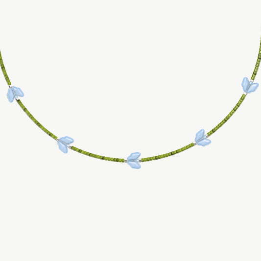 Collana tulipani celesti