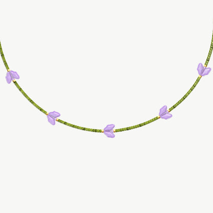 Collana tulipani lilla