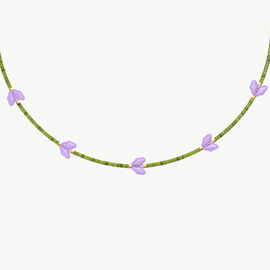 Collana tulipani lilla