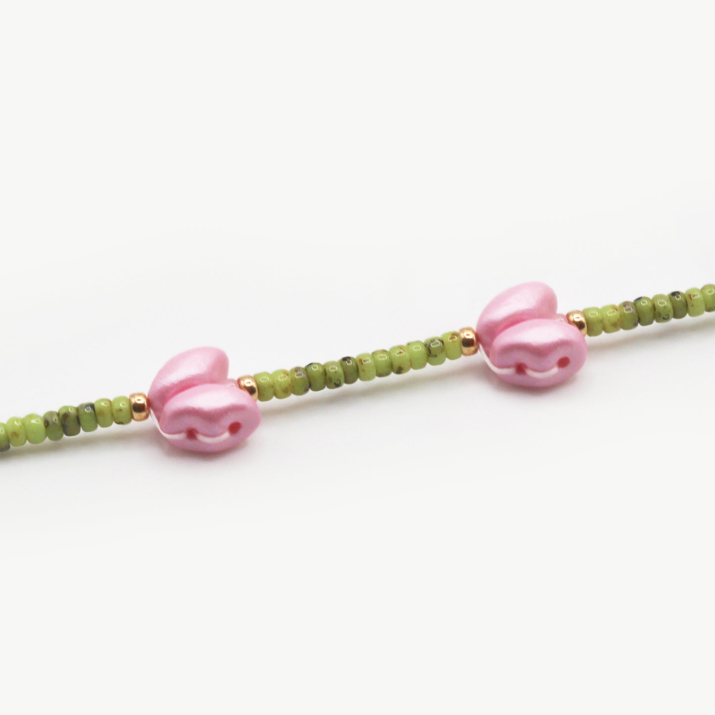 Collana tulipani rosa