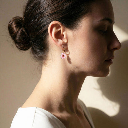 Orecchino fiore di ciliegio