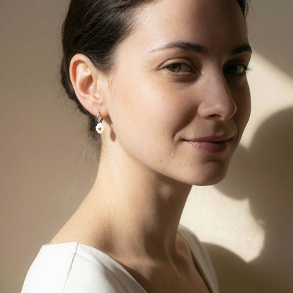 Orecchino margherita argento