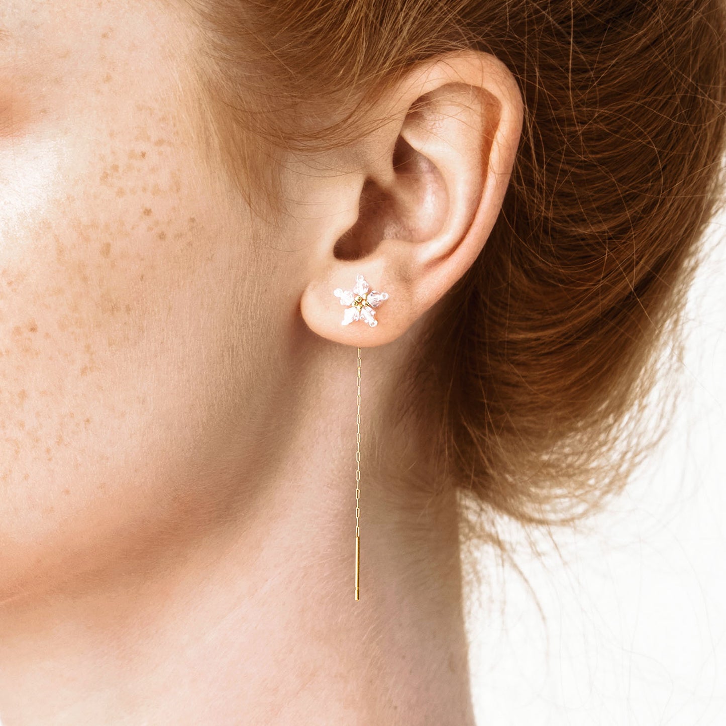 Orecchino stella alpina