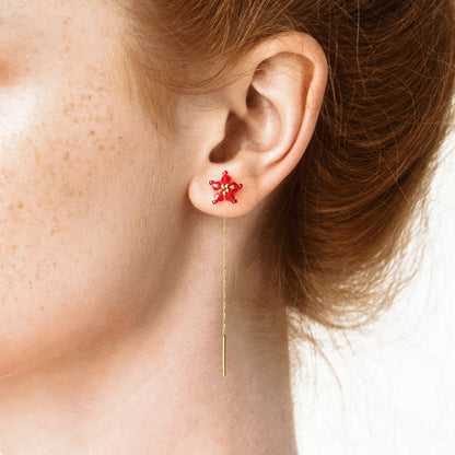 Orecchino stella di Natale